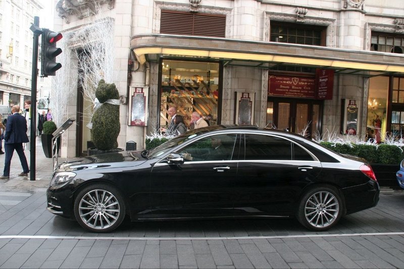 Mercedes-Benz S-Class outside the Strand, London — Travel in Style Essex city centre chauffeur service