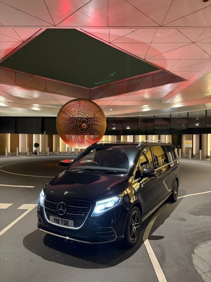 Mercedes-Benz V-Class at Heathrow Terminal 2 — Essex airport chauffeur transfer